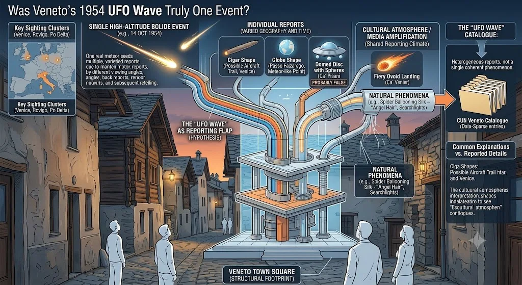 Overview image for Was Veneto's 1954 UFO Wave Truly One Event?