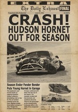 Listing image for Cars - Retro Newspaper Front Cover - A4 Print