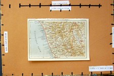Listing image for Original Old Vintage Print Map 1929 Perugia Ancona Fermo Pescara Gubbio 20th