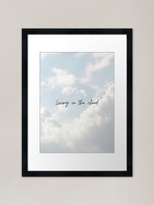 Listing image for Living in the Cloud Framed Art Prin Framed Wall Art Poster Canvas Print Picture
