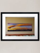 Listing image for Sunrise On Lenticular Clouds (A 108 Framed Wall Art Poster Canvas Print Picture